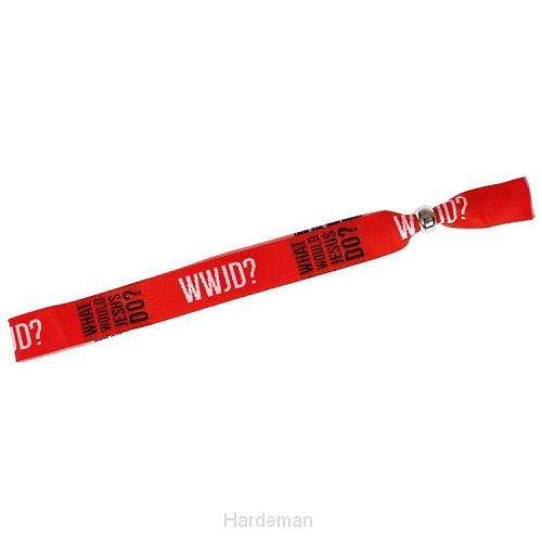 Event-armband WWJD rood