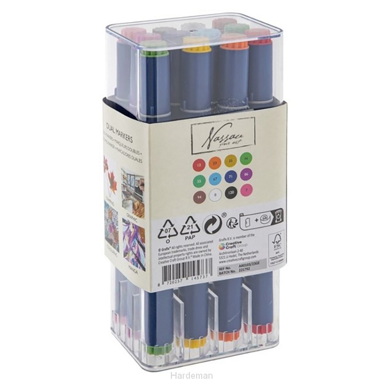 Alcoholmarkers duo punt (12st)