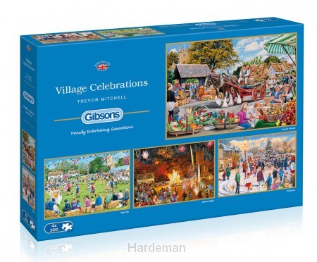 Puzzel Village Celebrations (4x500)