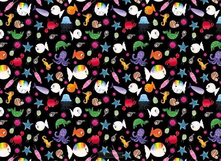 Cadeaupapier Klein wit visje