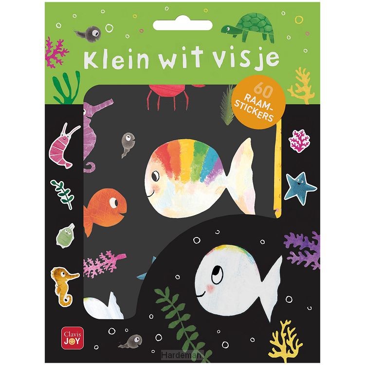 Klein wit visje raamstickers