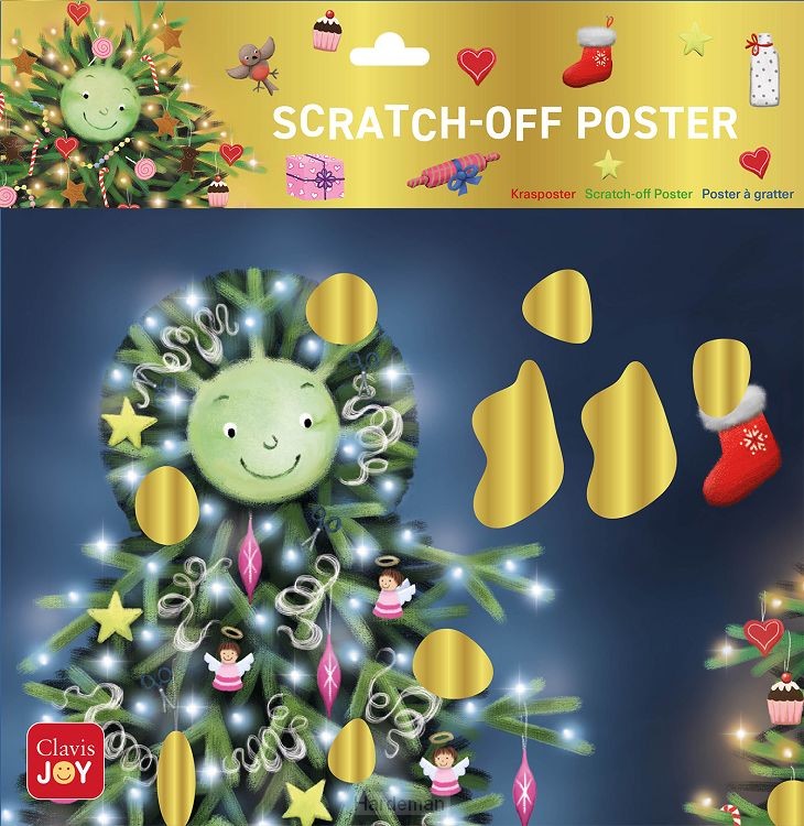 Scratch-off Poster De kleine kerstboom