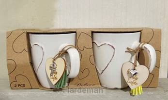 Mokken set (2) hart Eco Geloof Hoop Lief