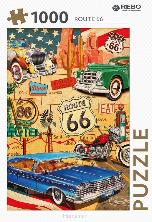 Rebo legpuzzel 1000 stukjes - Route 66