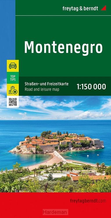 F&B Montenegro Wegenkaart 1:150.000