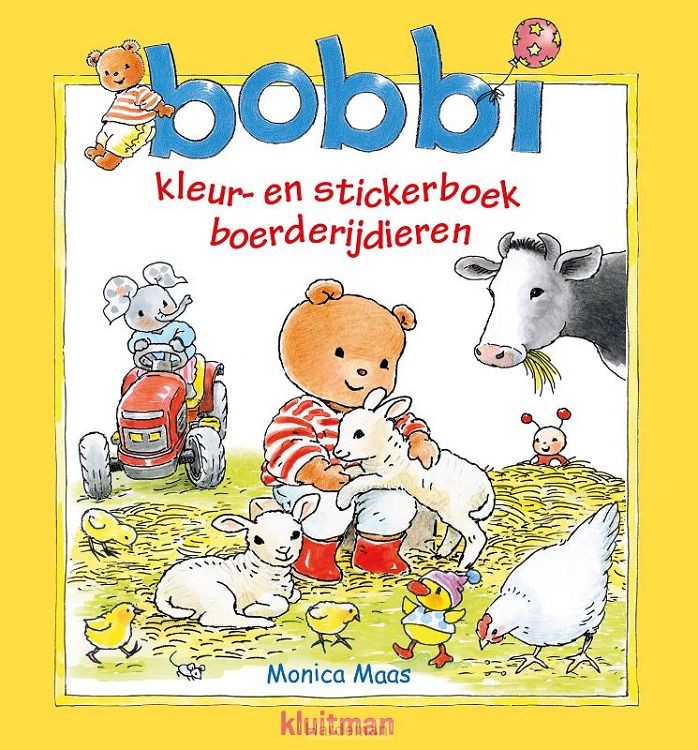 Bobbi kleur- en stickerboek boerderijdie