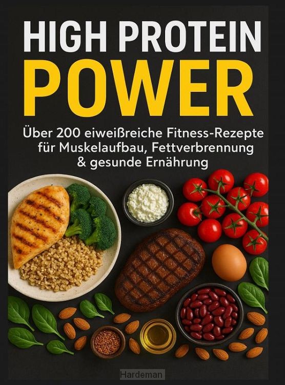 High Protein Power: Über 200 eiweißreiche Fitness-Rezepte für Muskelaufbau, Fettverbrennung & gesunde Ernährung