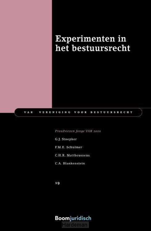 Experimenten in het bestuursrecht