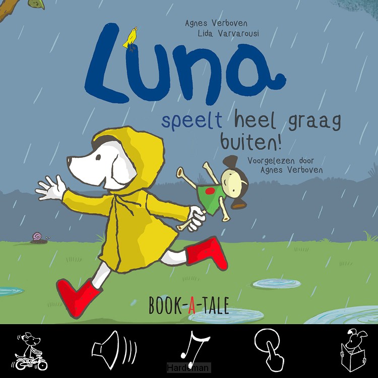 Luna speelt heel graag buiten!