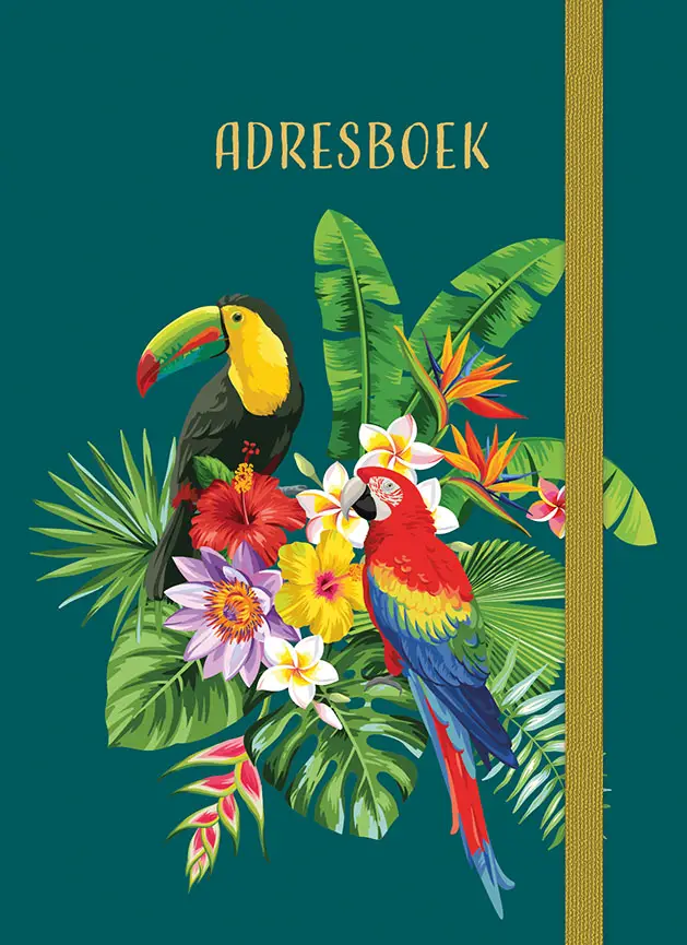 Adresboek (klein) - Tropical Birds