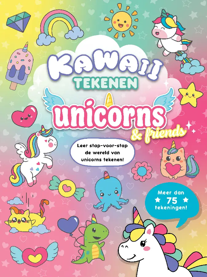 Kawaii tekenen unicorns & friends