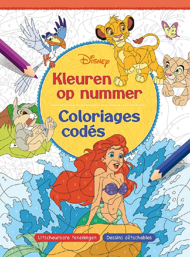 Disney Kleuren op nummer / Disney - Coloriages codés