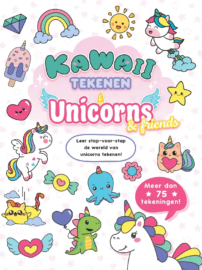 Kawaii tekenen unicorns & friends