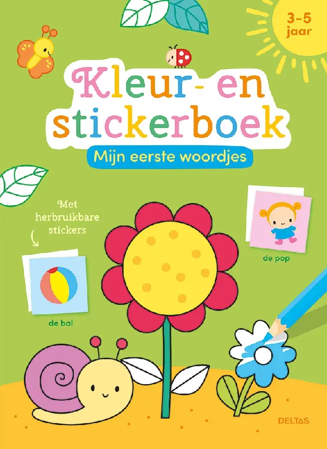 Mijn eerste woordjes kleur- en stickerboek / 3-5 jaar