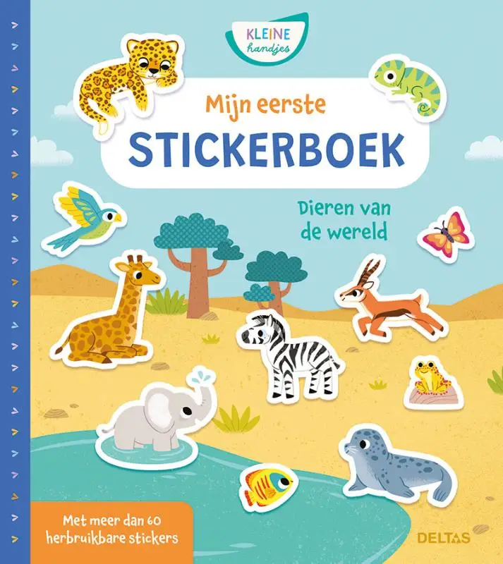 Mijn eerste stickerboek Kleine Handjes - Dieren van de wereld