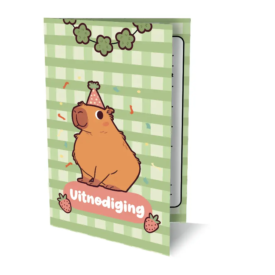 Uitnodigingen Capybara PK 954 / set van 6