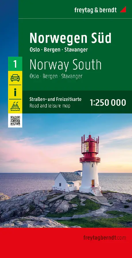 F&B Wegenkaart Noorwegen 1 Zuid