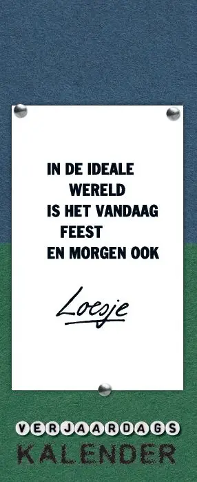 Verjaardagskalender Loesje nr. 7