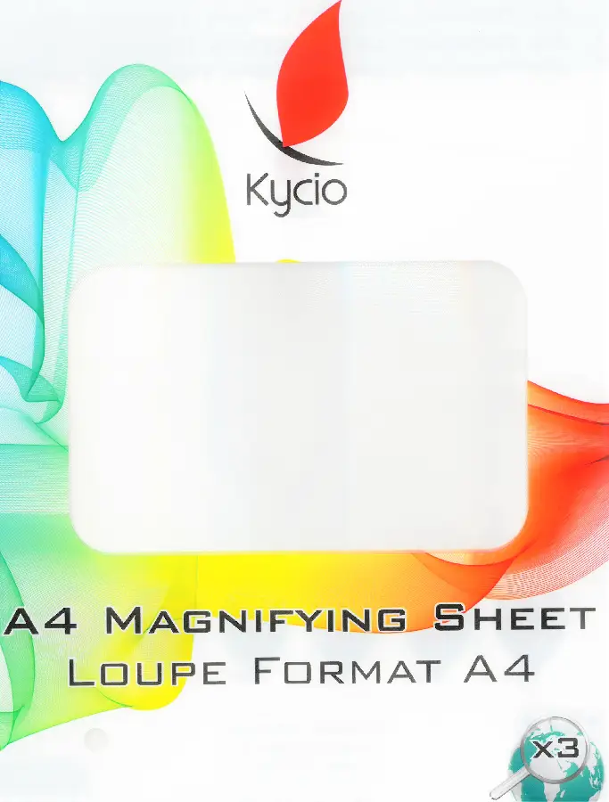 Magnifying sheet A4 x3 kycio