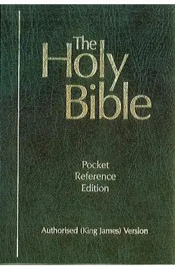 KJVA Pocket Ref. Bible, Black Pocket
