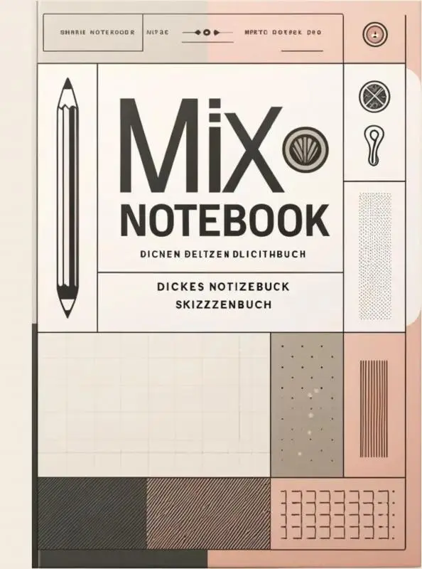Mix Notebook: Dickes Notizbuch Skizzenbuch