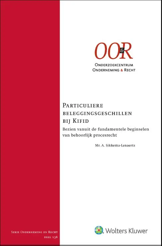 Particuliere beleggingsgeschillen bij Kifid