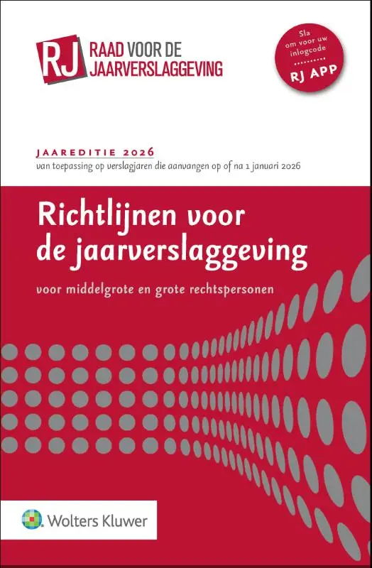 Richtlijnen voor de jaarverslaggeving, middelgrote en grote rechtspersonen 2026
