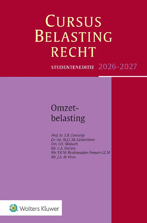 Studenteneditie Cursus Belastingrecht Omzetbelasting 2026-2027
