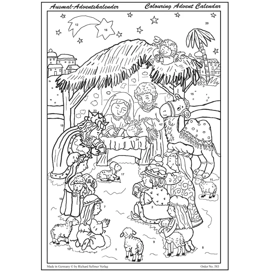 Adventscalendar color your own 26,5x35,5