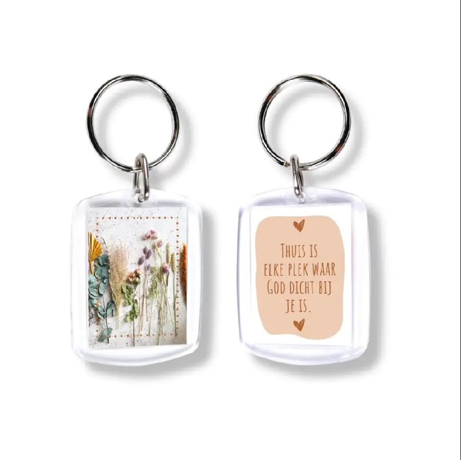 Sleutelhanger Thuis is elke plek waar