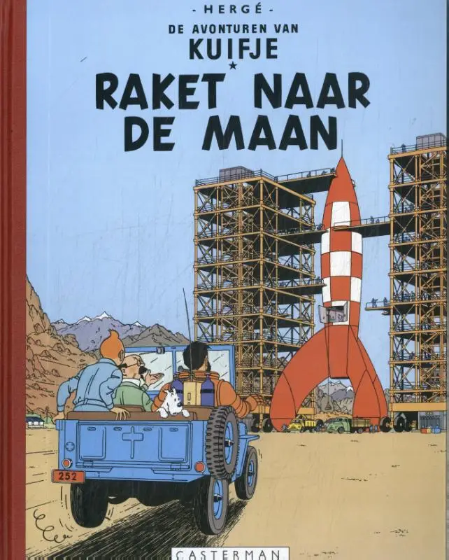 Kuifje Facsimile Kleur / raket naar de maan