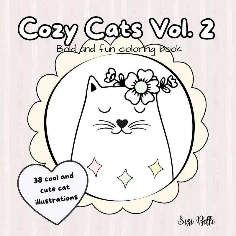 Cozy Cats Vol. 2 coloring book