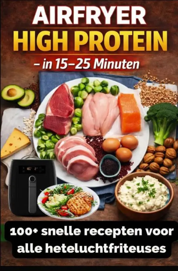 Airfryer High Protein - in 15-25 minuten 100+ snelle recepten voor alle heteluchtfriteuses - inclusief voedingswaarden
