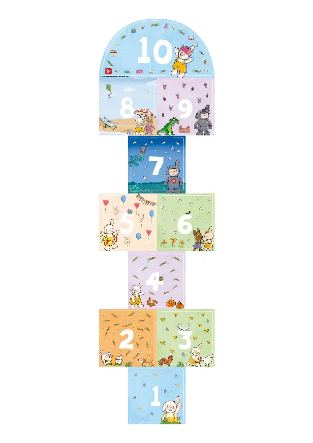 Vloersticker hinkelpad Rikki