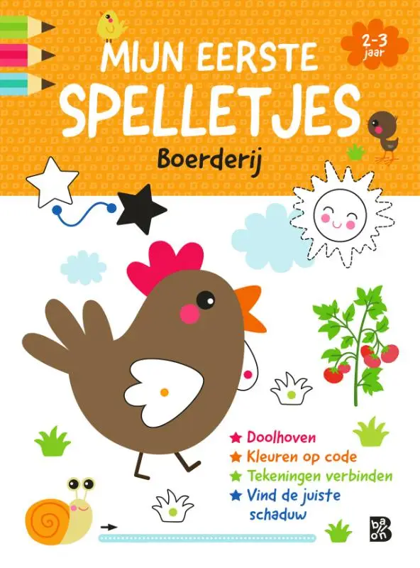 Mijn eerste spelletjesblok 2-3 jaar: Boerderij