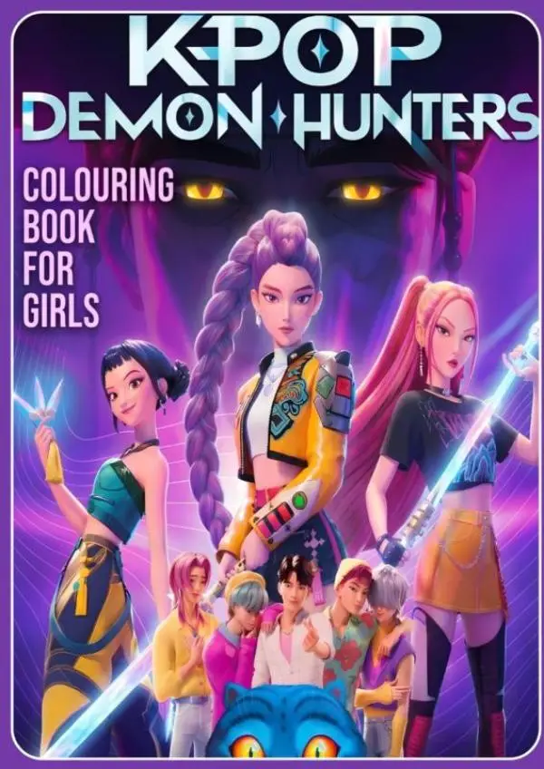 KPop Demon Hunters Colouring Book
