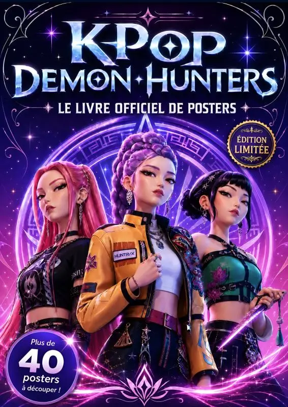 KPop Demon Hunters Le livre de posters officiel- Avec 40 posters !