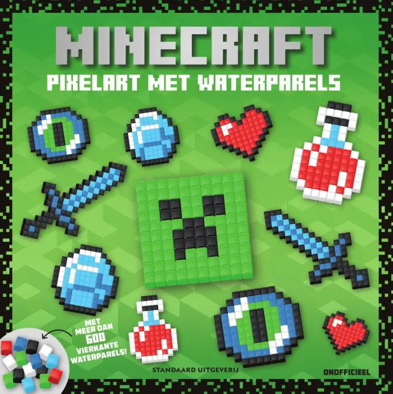 Pixelart met waterparels