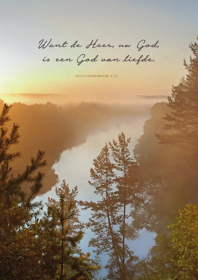 Poster A4 Want de Heer, uw God