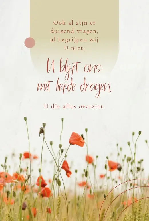 Canvas op hout Ook al zijn er duizend vr