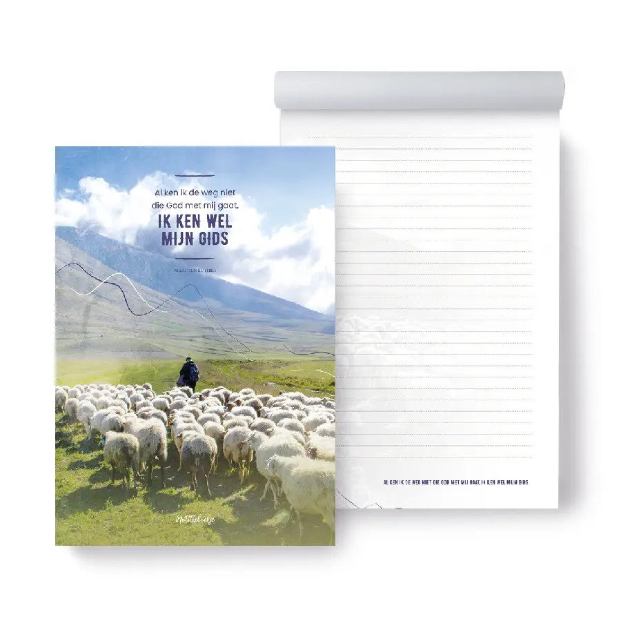 Notitieblok Al ken ik de weg niet