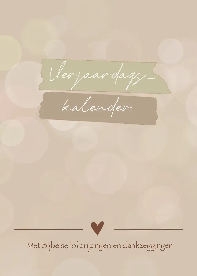 Verjaardagskalender Bijbelse teksten