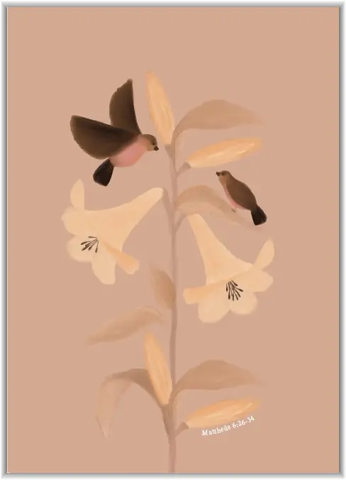 Poster A4 Mattheus 6:26-34