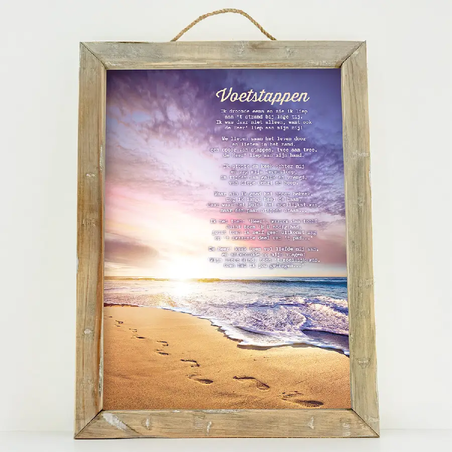 Schilderij A4 Voetstappen