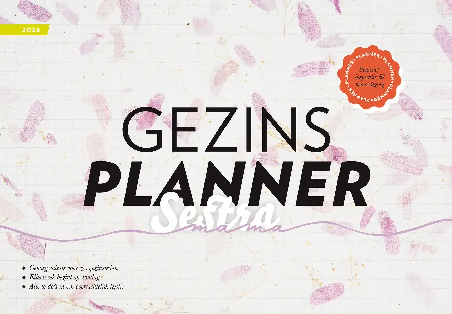 Gezinsplanner 2026 Sestra mama