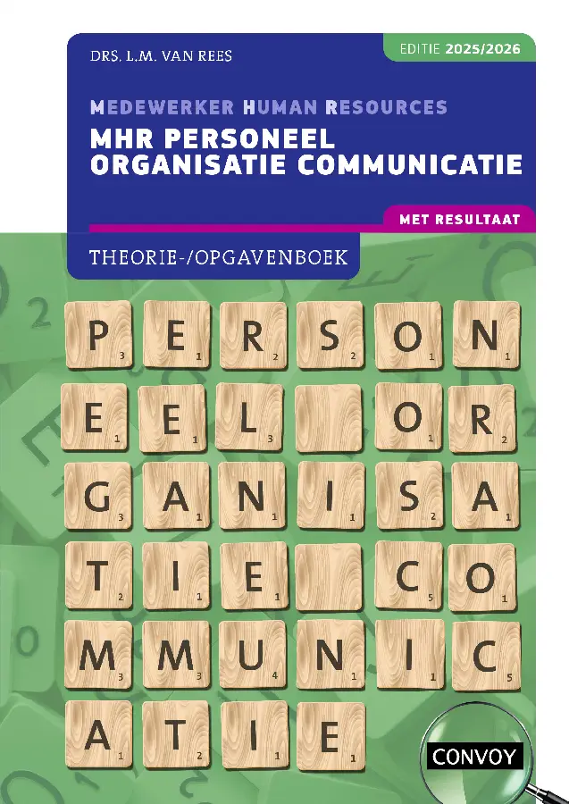 2025/2026 / MHR personeel organisatie communicatie / Theorie-/opgavenboek