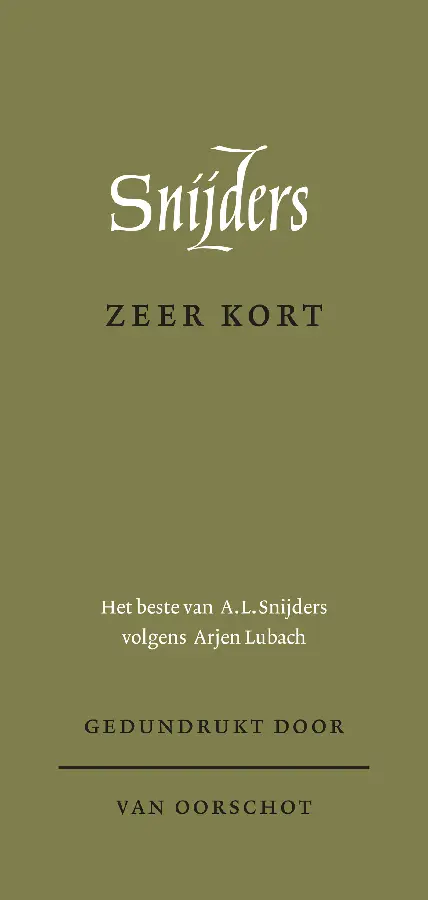 Zeer kort
