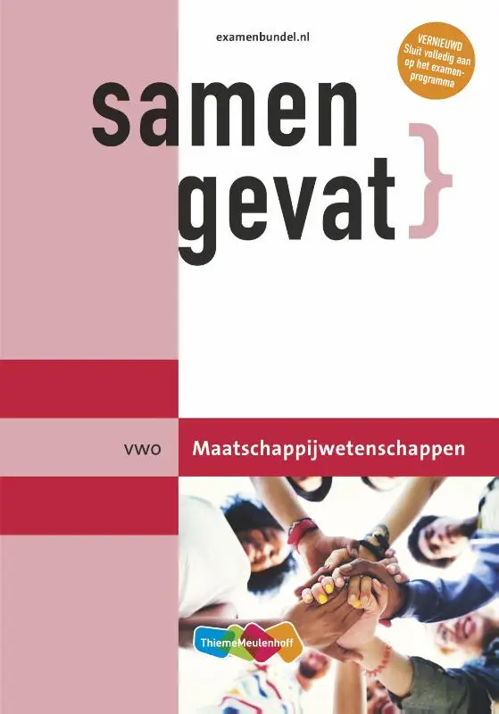 Samengevat / vwo Maatschappijwetenschappen