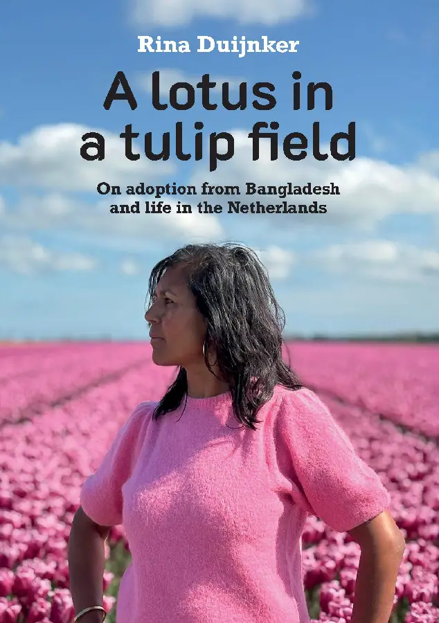 A lotus in a tulip field