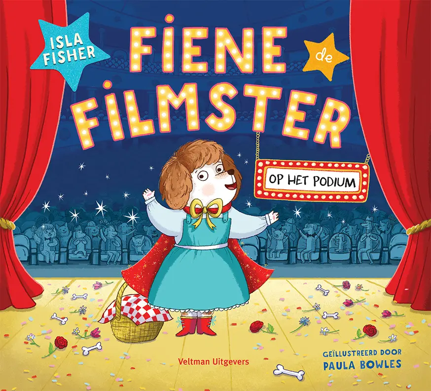 Fiene de Filmster - op het podium